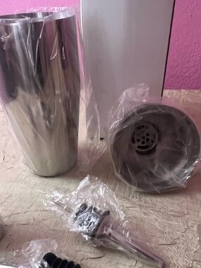 Stainless Steel Cocktail Shaker Set Bar Tools Martini Mixer Bundle New